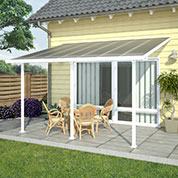 pergola adossee en polycarbonate 3 x 4-2 m